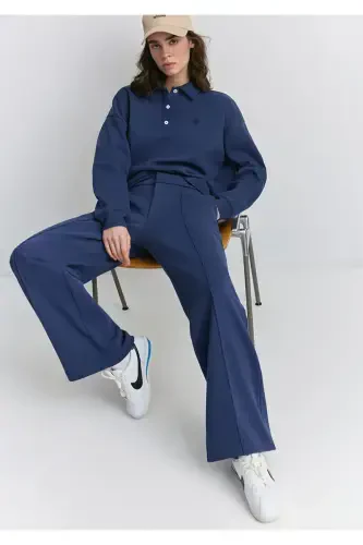 High Waist Navy Blue Pants 1011062-82318-Navy - MAVI (1)