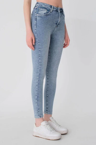 High Waist Skinny Jean Pants Pn6578-pnp - 3