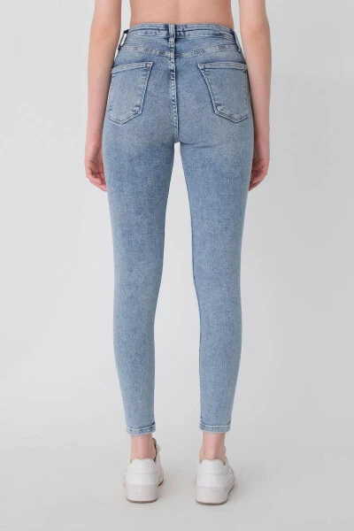 High Waist Skinny Jean Pants Pn6578-pnp - 5