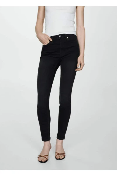 High Waist Skinny Jeans - 5