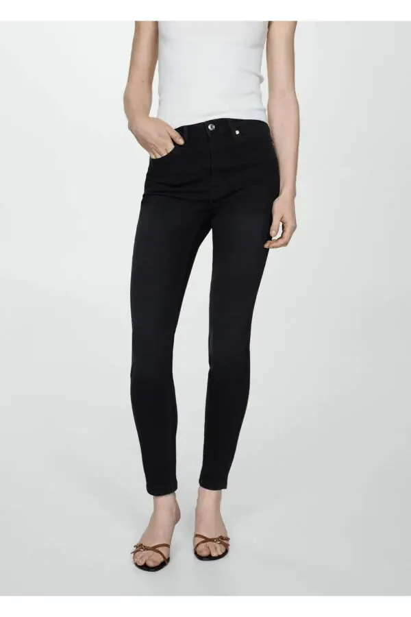 High Waist Skinny Jeans - 5