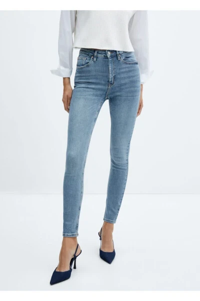 High waist skinny jeans - 1