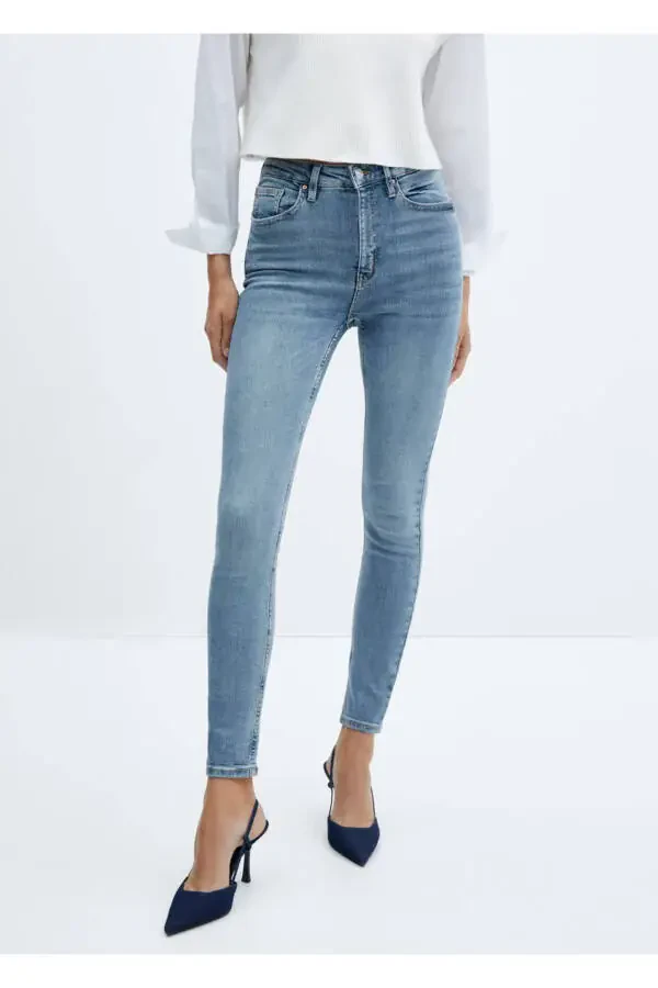 High waist skinny jeans - 1