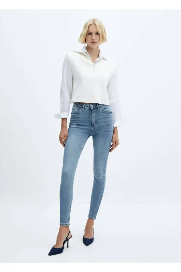 High waist skinny jeans - 2