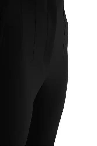 High Waist Trousers - Black - 2