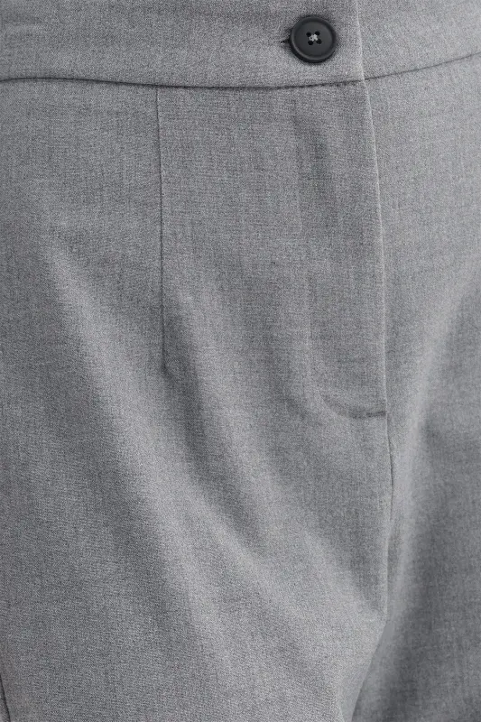 High Waist Wide Leg Trousers Pn8130 - Dk14 - 3