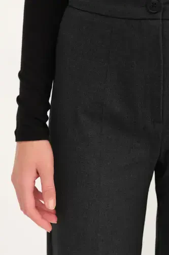 High Waist Wide Leg Trousers Pn8130 - Dk14 - 3