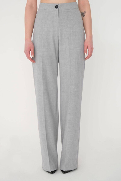 High Waist Wide Leg Trousers Pn8130 - Dk14 