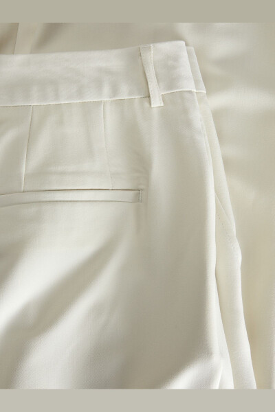 High Waisted Fabric Trousers - Marry - 3