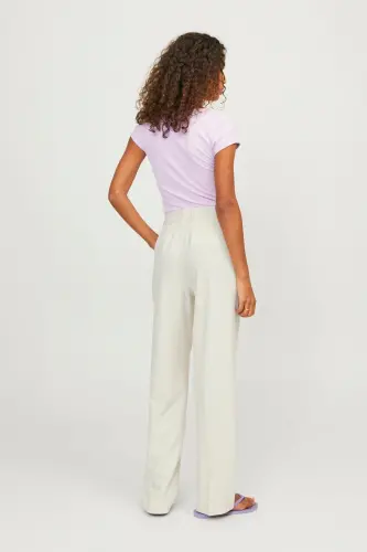High Waisted Fabric Trousers - Marry - 3