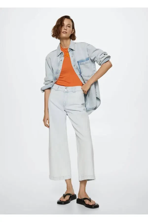 High-Waisted Jean Pants - 2