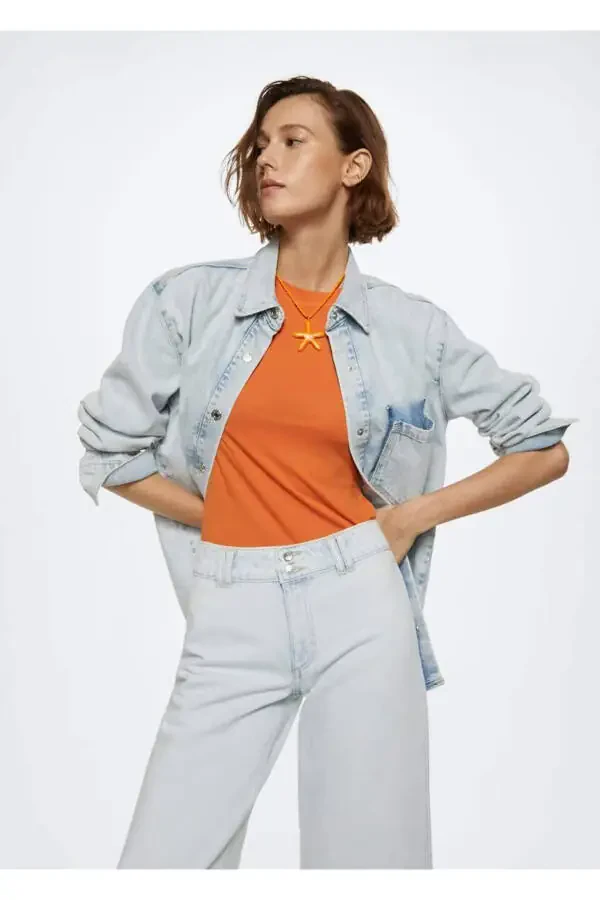 High-Waisted Jean Pants - 7