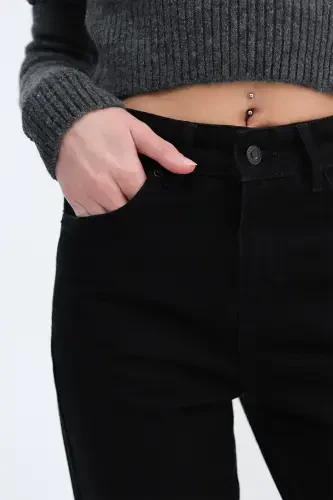 High Waisted Mom Jean Pants Pn5862-1-pns - 3