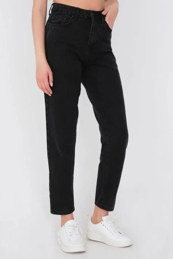 High Waisted Mom Jean Pants Pn5862-1-pns - 4