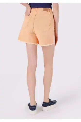 High waisted, open orange mini shorts. - COLIN’S (1)