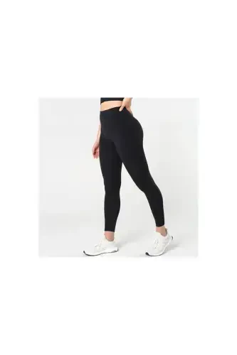 HIGH WAISTED SHARDON PULL-ON LEGGINGS - BLACK - 1