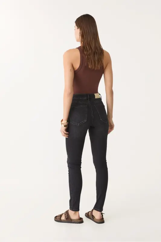 High waisted skinny jeans - 4