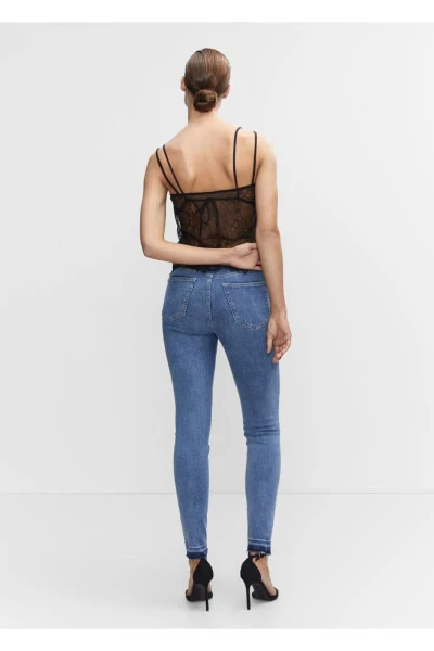 High Waisted Skinny Jeans - 4