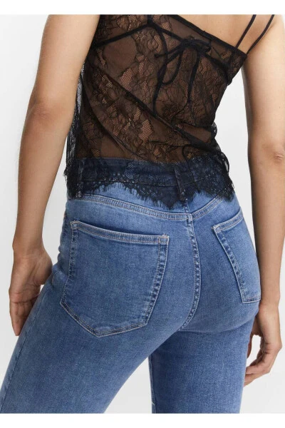 High Waisted Skinny Jeans - 5