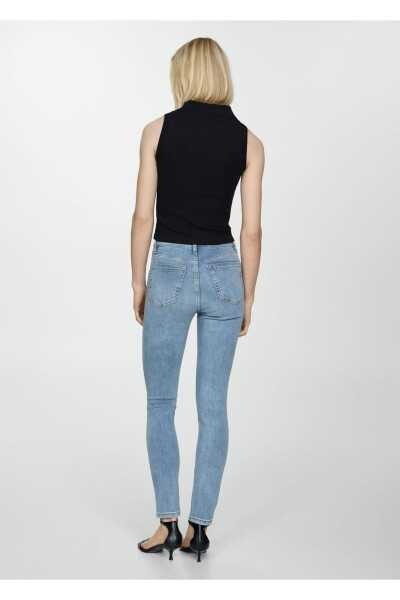 High Waisted Skinny Jeans - 4