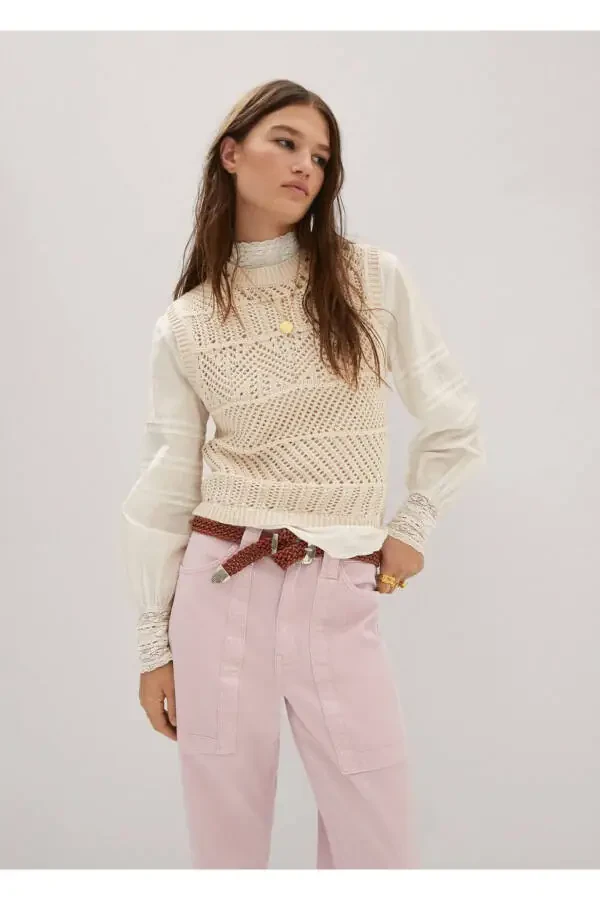 High-Waisted Slouchy Jeans - 7