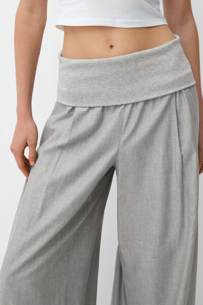 High-Waisted Wide Leg Pants - 4