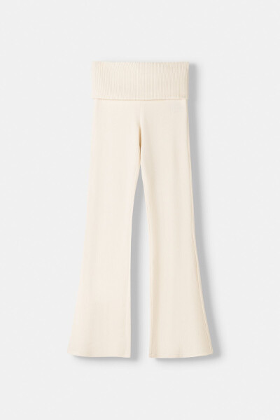 High-waisted, wide-leg pants - 3