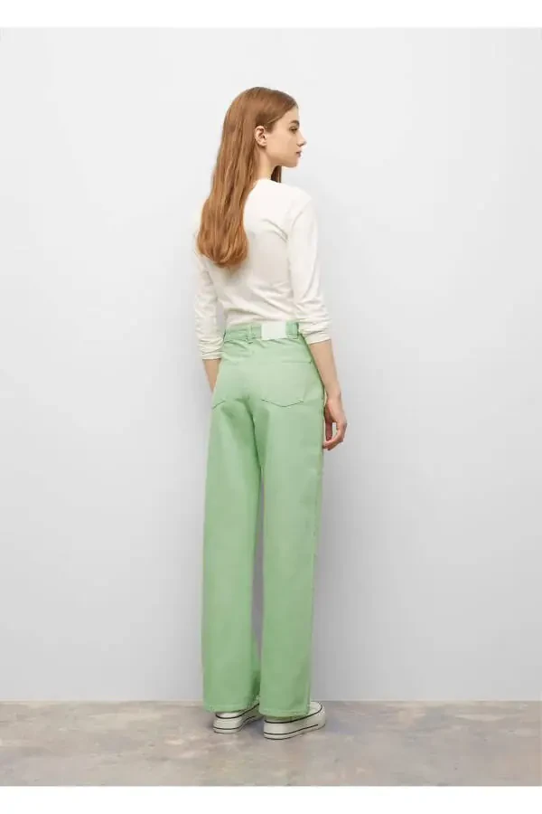 High Waisted Wideleg Jean - 3