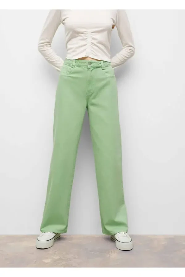 High Waisted Wideleg Jean - 5