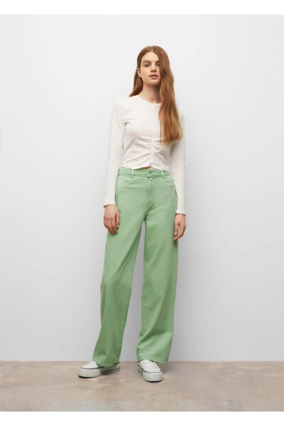 High Waisted Wideleg Jean - MANGO TEEN