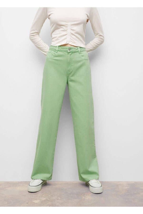 High Waisted Wideleg Jean - 5