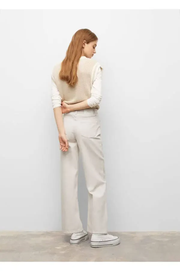 High Waisted Wideleg Jean - 3