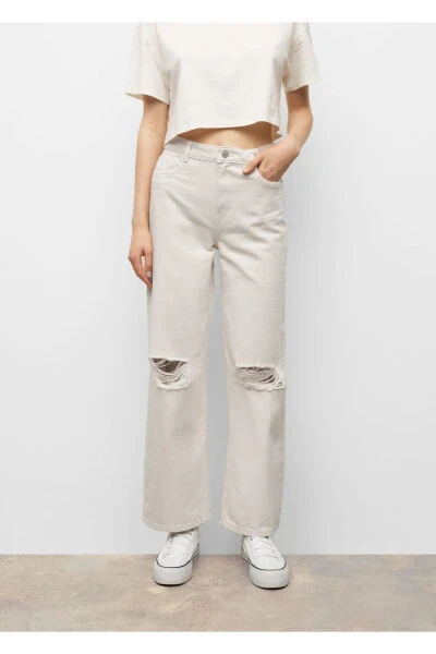 High Waisted Wideleg Jean - 4