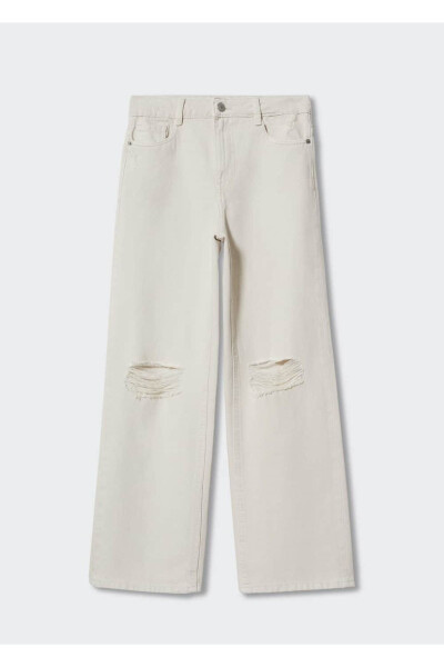 High Waisted Wideleg Jean - MANGO TEEN (1)