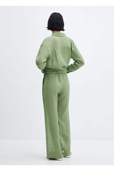High-waisted wideleg pants - 4