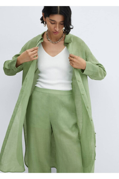 High-waisted wideleg pants - 6