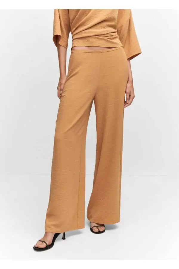 High Waisted Wideleg Pants - 1