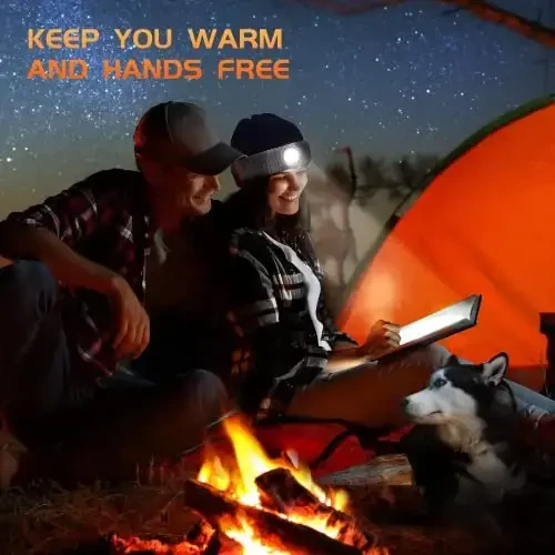 HIGHEVER LED Beanie Hat with Light: Christmas Stocking Stuffers for Men Adult Cool Gifts for Teen Boys Men Dad Winter Gifts - HIGHEVER (1)