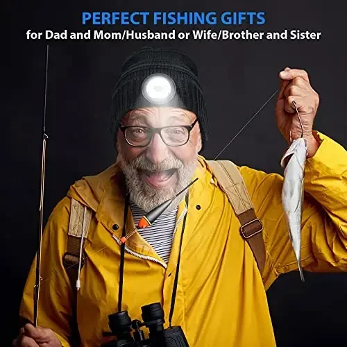 HIGHEVER LED Beanie Hat with Light: Christmas Stocking Stuffers for Men Adult Cool Gifts for Teen Boys Men Dad Winter Gifts - 6