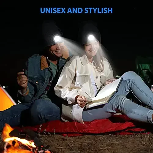 HIGHEVER LED Beanie Hat with Light: Christmas Stocking Stuffers for Men Adult Cool Gifts for Teen Boys Men Dad Winter Gifts - 7