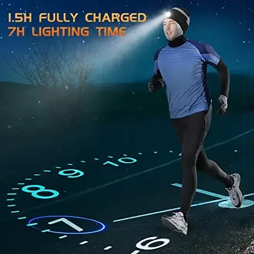 HIGHEVER LED Beanie Hat with Light: Christmas Stocking Stuffers for Men Adult Cool Gifts for Teen Boys Men Dad Winter Gifts - 5