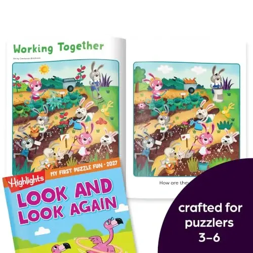 Highlights My First Puzzle Fun Activity Books 2027 Special Edition Gift Set | Variety Puzzle Book Set for Little Ones with Mazes, Matching and More, Travel-Friendly Activity Books for Kids Ages 3-6 - 3
