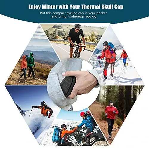 Hikenture Winter Skull Cap Helmet Liner for Men Women Thermal Hat - 5