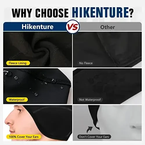 Hikenture Winter Skull Cap Helmet Liner for Men Women Thermal Hat - 5