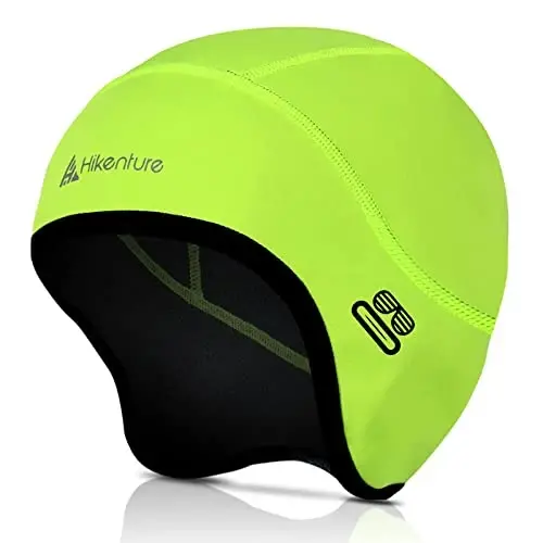 Hikenture Skull Cap Helmet Liner with Glasses Holes, Winter Thermal Cycling Cap for Men & Women, Cycling Hat Beanie 