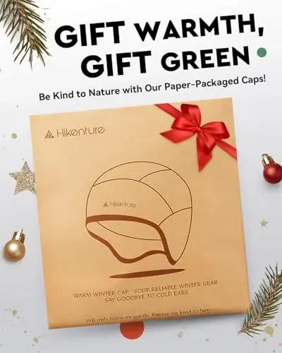 Hikenture Skull Cap Helmet Liner with Glasses Holes, Winter Thermal Cycling Cap for Men & Women, Cycling Hat Beanie - 6