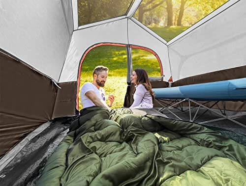 HIKERGARDEN 6 Person Camping Tent - Portable Easy Set Up Family Tent for Camp, Windproof Fabric Cabin Tent Outdoor for Hiking, Backpacking, Traveling - 5