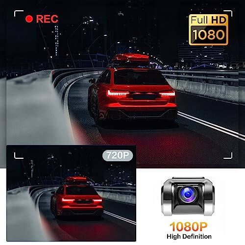 Hikity USB DVR Avtomobil Old Kamera - 32GB SD Karta Ega Avtomobillar Uchun Tsikl Kayd Old Kamera 24 Soatlik To'xtash Rejimi Haydovchi Yozuvchi LDWS FCWS Old Kamera Android Radio Stereo GPS DVD - 3