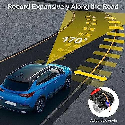 Hikity USB DVR On-Dash Camera - Loop Recording Dash Camera for Cars with 32GB SD Card 24H Parking Mode Driving Recorder LDWS FCWS Dash Cam for Android Radio Stereo GPS DVD - 4