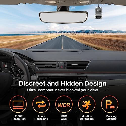 Hikity USB DVR On-Dash Camera - Loop Recording Dash Camera for Cars with 32GB SD Card 24H Parking Mode Driving Recorder LDWS FCWS Dash Cam for Android Radio Stereo GPS DVD - 5